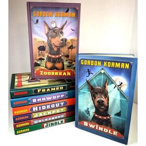 Complete Set SWINDLE Children Books Series by Gordon Korman vol.1-8 HC
